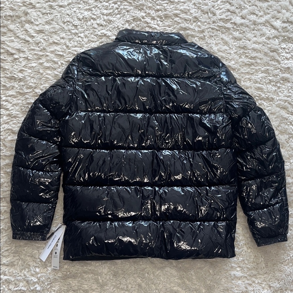 Calvin Klein Men’s Shiny Navy Blue Puffer Jacket - Picture 8 of 12